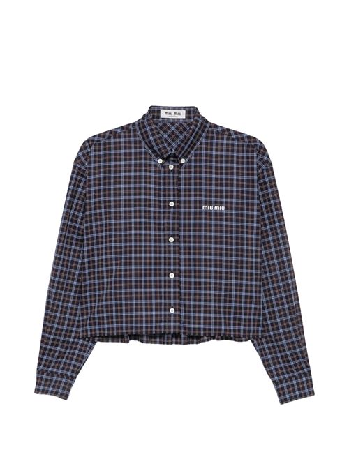 Camicia con logo MIU MIU | MK165919U3F057W
